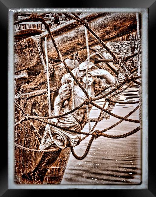  Sea Maiden At Watch Framed Print by Gary Barratt