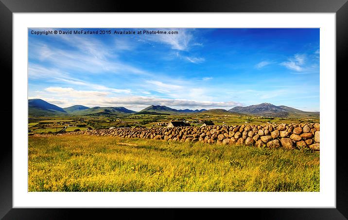  The Kingdom of Mourne Framed Mounted Print by David McFarland