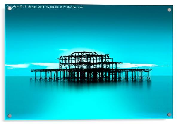  West Pier Brighton Acrylic by JG Mango