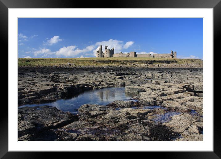 Dunstanburgh Castle Framed Mounted Print by Gail Johnson