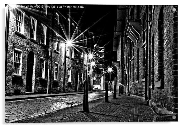   Victorian Street Leeds Acrylic by Neil Vary