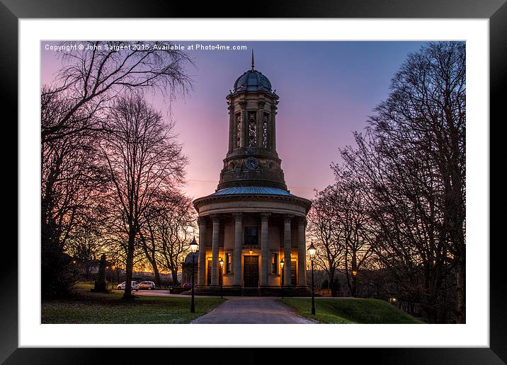  Saltaire United Reformed Church Framed Mounted Print by John Sargent