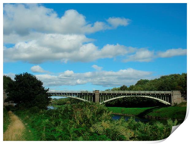  Drumoak Bridge in Aberdeenshire Print by ian jackson