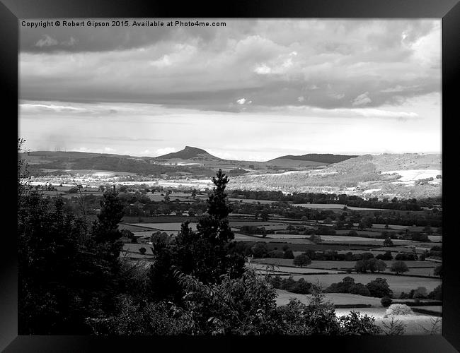  Roseberry Topping in North Yorkshire Framed Print by Robert Gipson