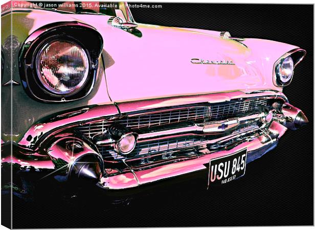  Candy Pink Chevrolet Canvas Print by Jason Williams