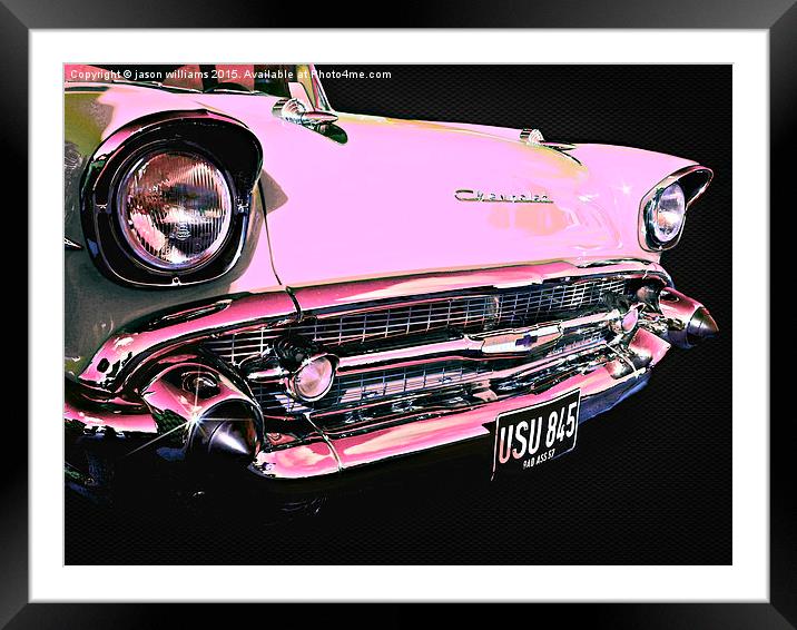  Candy Pink Chevrolet Framed Mounted Print by Jason Williams