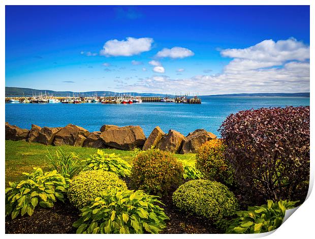 Seafront and Harbour, Digby, Nova Scotia, Canada Print by Mark Llewellyn