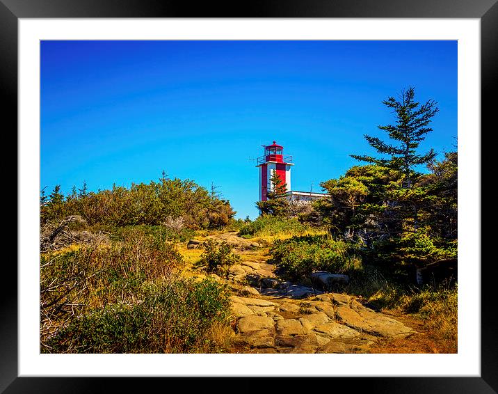 Point Prim Lighthouse, Digby, Nova Scotia, Canada Framed Mounted Print by Mark Llewellyn