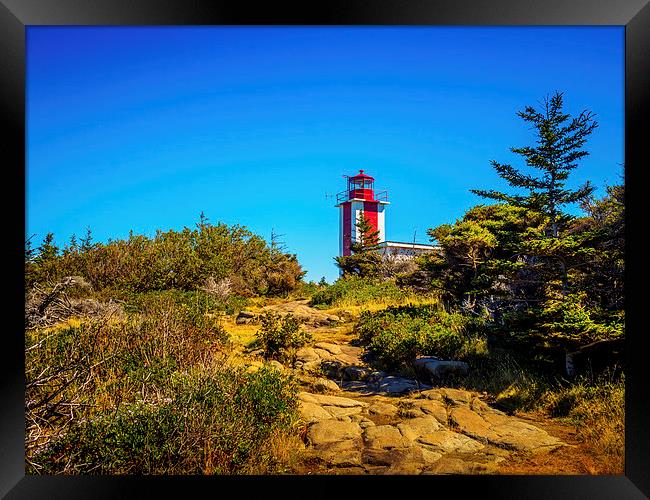 Point Prim Lighthouse, Digby, Nova Scotia, Canada Framed Print by Mark Llewellyn