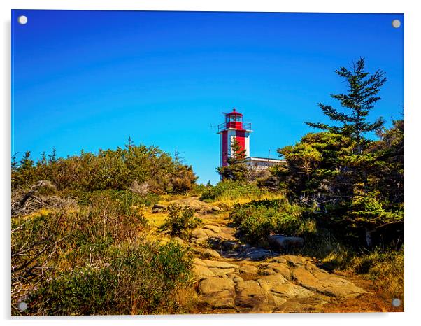Point Prim Lighthouse, Digby, Nova Scotia, Canada Acrylic by Mark Llewellyn