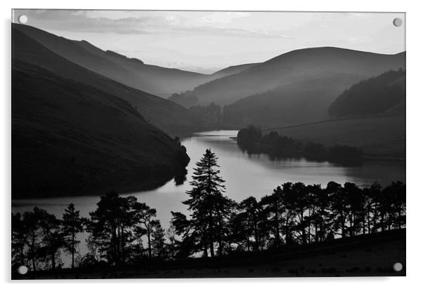  Glencorse Reservoir Acrylic by Gary Collins