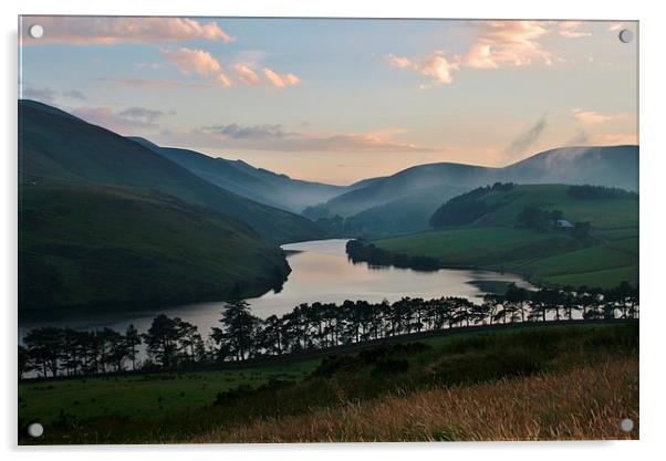  Glencorse Reservoir Acrylic by Gary Collins