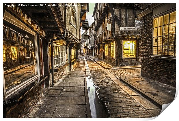  The Little Shambles York Print by Pete Lawless