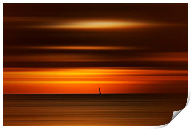  Sunrise on the beach Print by Robin Marks