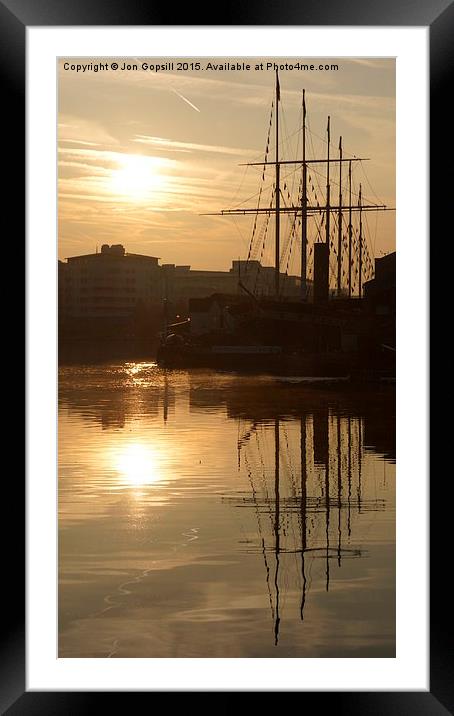  SS Great Britain Framed Mounted Print by Jon Gopsill
