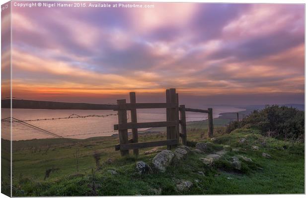 The Kissing Gate Canvas Print by Wight Landscapes