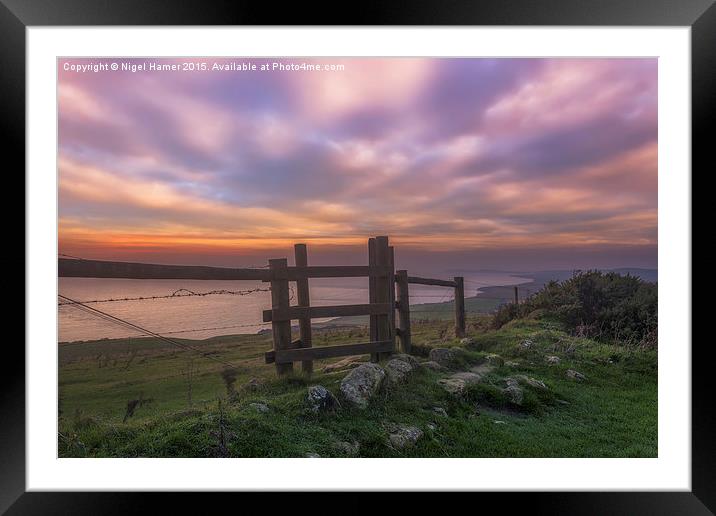 The Kissing Gate Framed Mounted Print by Wight Landscapes