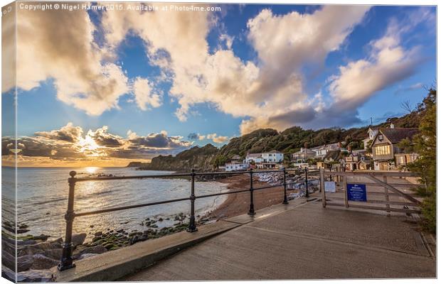 Welcome To Steephill Cove Canvas Print by Wight Landscapes
