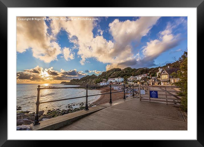 Welcome To Steephill Cove Framed Mounted Print by Wight Landscapes