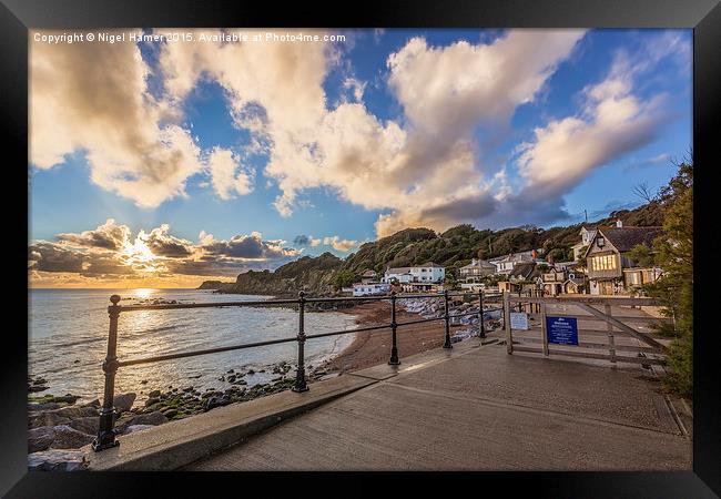 Welcome To Steephill Cove Framed Print by Wight Landscapes