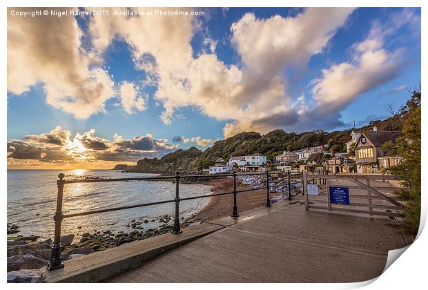 Welcome To Steephill Cove Print by Wight Landscapes