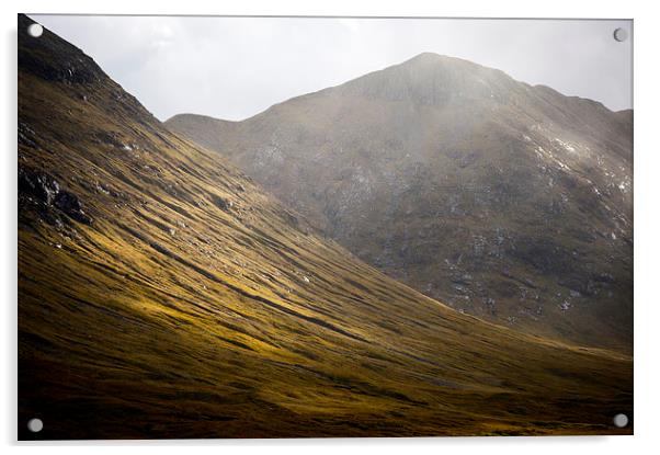 Mountain light, Scottish Highlands Acrylic by Andrew Kearton