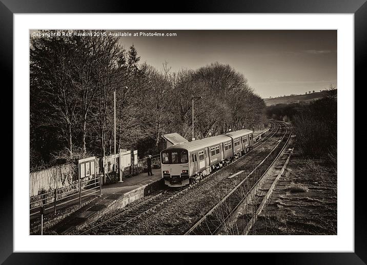  Departing Yeoford  Framed Mounted Print by Rob Hawkins