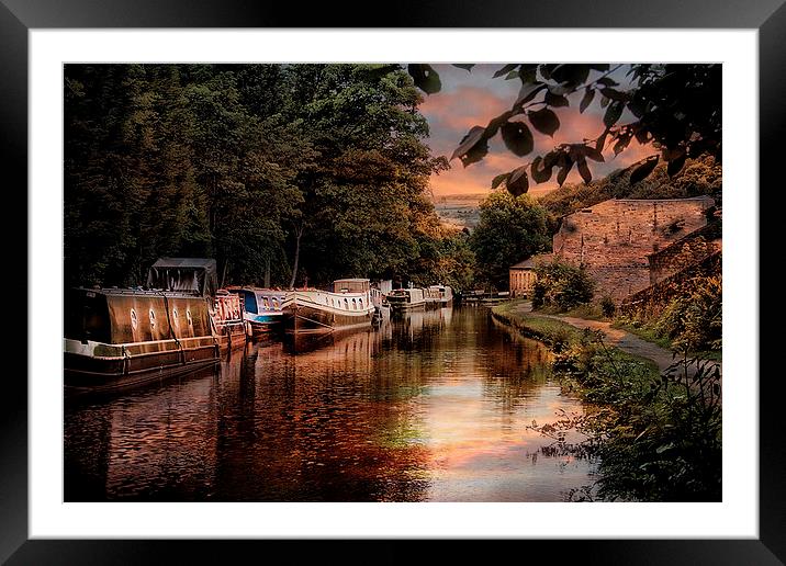  Rochadale Canal . Framed Mounted Print by Irene Burdell