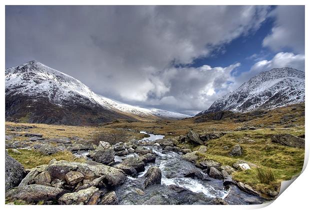 Winter in Snowdonia Print by Gail Johnson