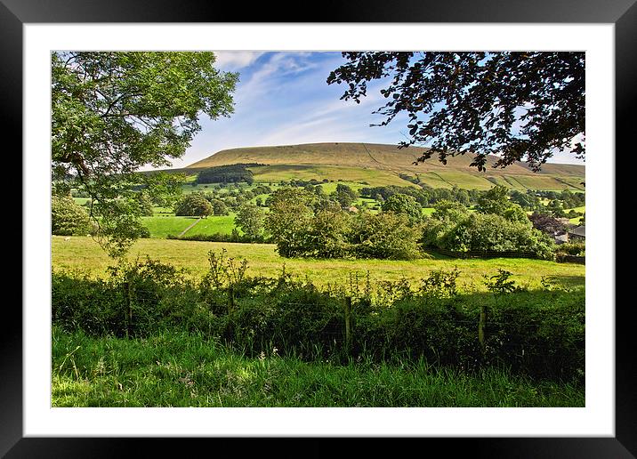  Pendle Hill Lancashire Framed Mounted Print by Gary Kenyon