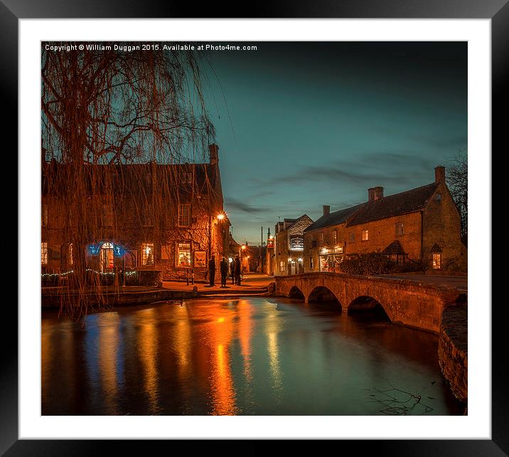  The Cotswolds,  Bourton  on the Water. Framed Mounted Print by William Duggan