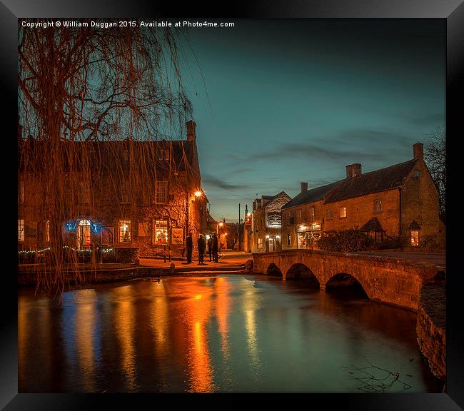  The Cotswolds,  Bourton  on the Water. Framed Print by William Duggan