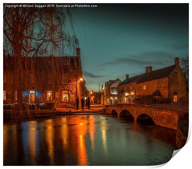  The Cotswolds,  Bourton  on the Water. Print by William Duggan