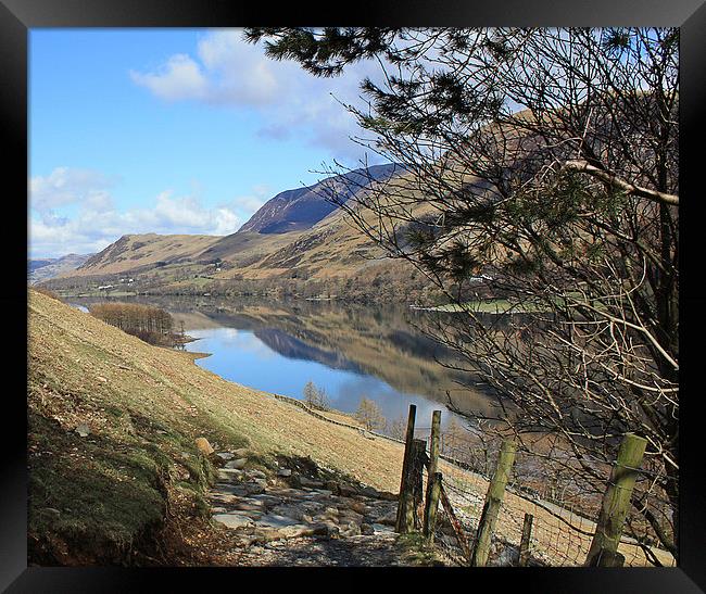  BUTTERMERE REFLECTIONS Framed Print by Anthony Kellaway