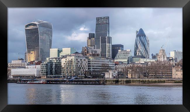  London Skyline Framed Print by LensLight Traveler
