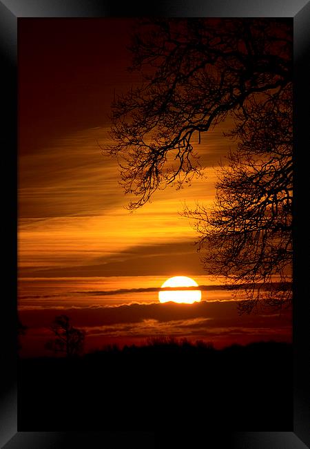 Winter Sunrise Framed Print by Darren Burroughs