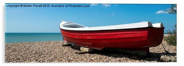 Boat on Beach Acrylic by Martin Parratt