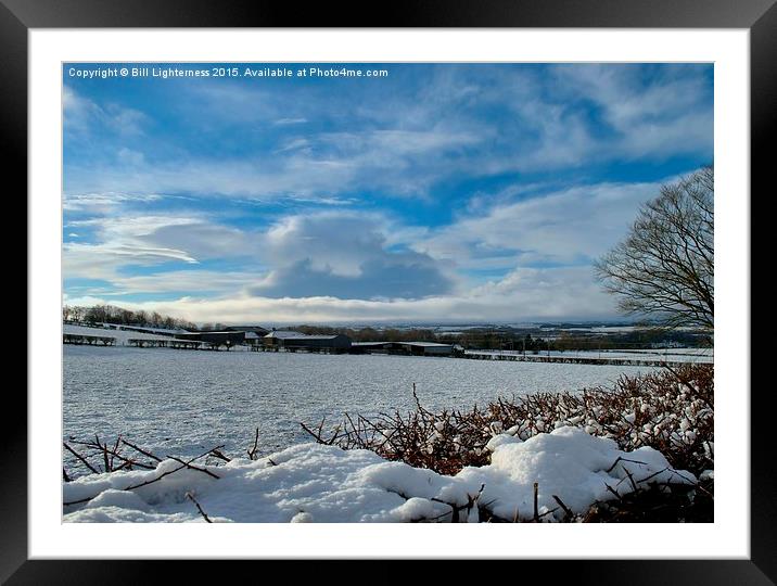  Snowscene over the Clyde Valley Framed Mounted Print by Bill Lighterness