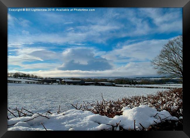  Snowscene over the Clyde Valley Framed Print by Bill Lighterness
