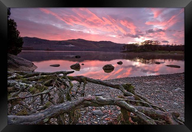  Sunrise at Derwentwater Framed Print by Gary Kenyon