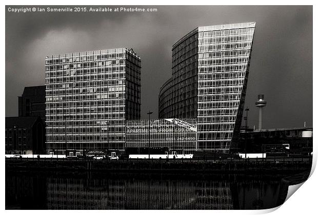 Apartments at Liverpool Docks Print by Ian Somerville