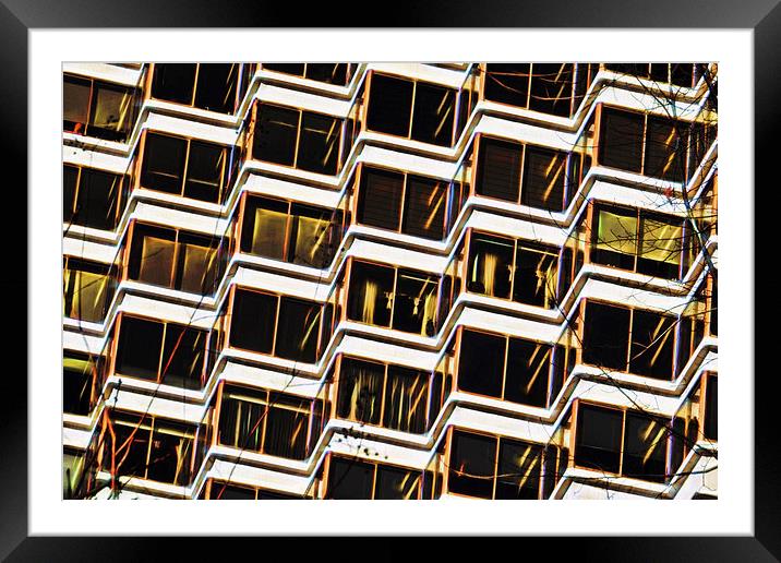  Abstract Apartments Framed Mounted Print by Tom and Dawn Gari