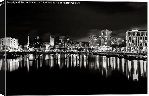  Liverpool skyline Canvas Print by Wayne Molyneux