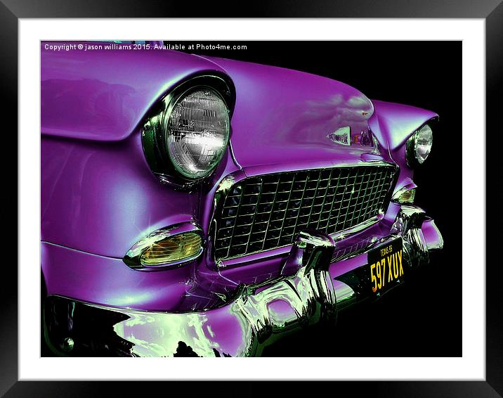  American Icon 1955 Chevy Framed Mounted Print by Jason Williams