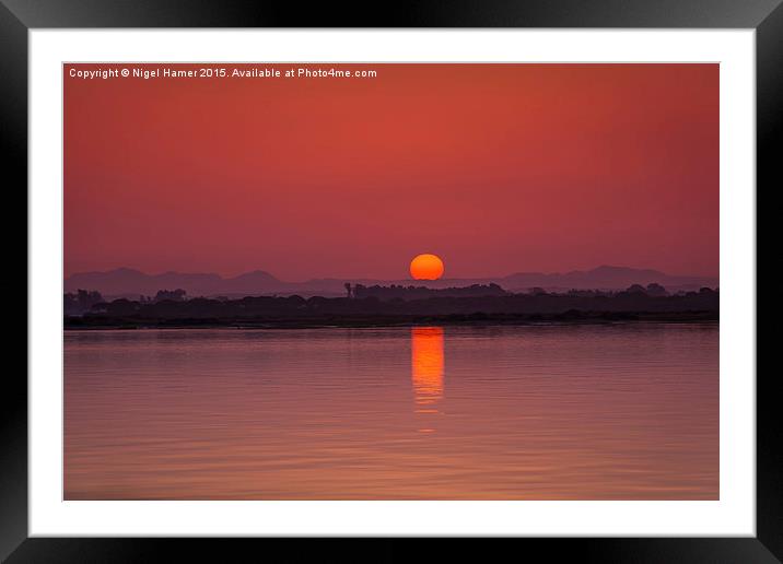  Sancti Petri Sunrise Framed Mounted Print by Wight Landscapes
