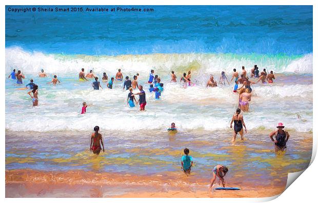  Summer time downunder Print by Sheila Smart