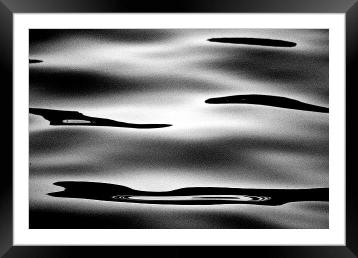 Mono waves   Framed Mounted Print by Maggie Railton