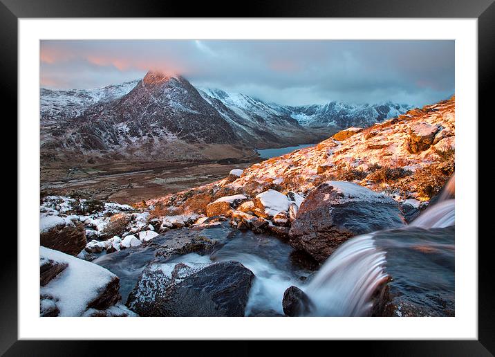  Sunrise in the Ogwen valley Framed Mounted Print by Rory Trappe