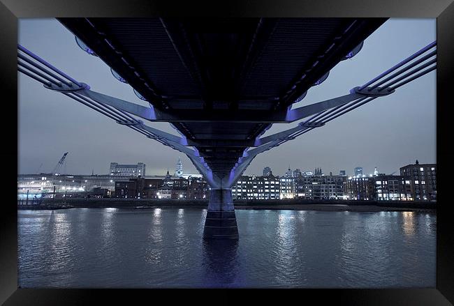 Under the bridge Framed Print by Maggie Railton