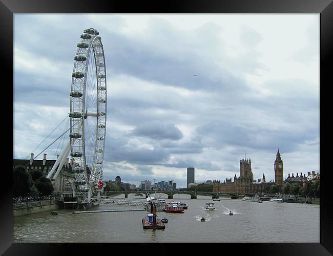 Westminster Reach Framed Print by Chris Day